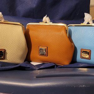 Lot Of 3 Dooney & Bourke Large Framed Wallets
